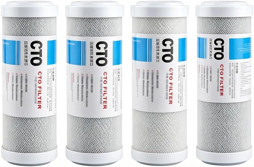 Fish Tank Filter - 4 ชิ้น ไส้กรองคาร์บอนบล็อก CTO ขนาด 5