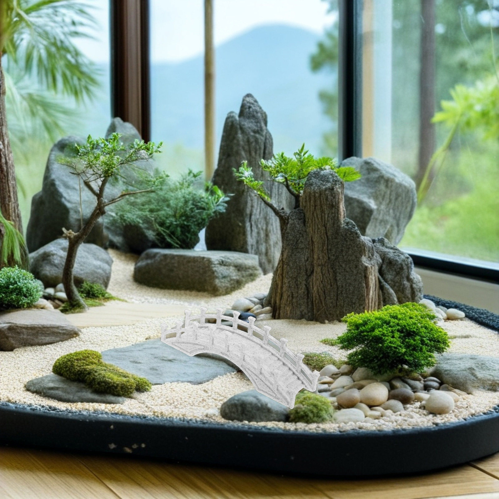 สะพานโค้งจิ๋ว สะพานสวน สไตล์จี - Aquarium Decor บทวิจารณ์และราคา
