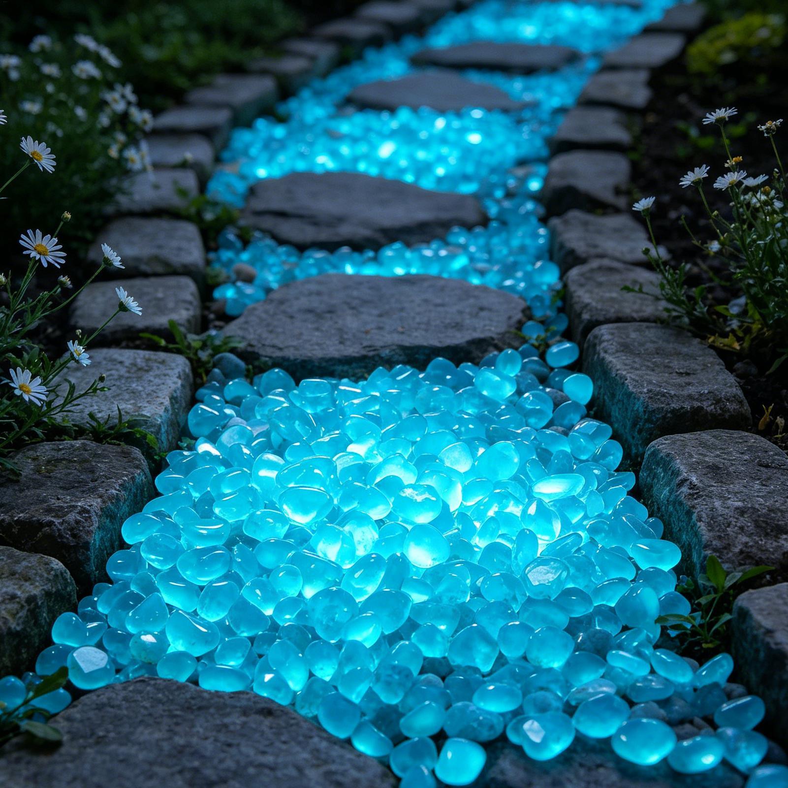 หินเรซิ่นเรืองแสง 300 ชิ้น สำห - Fish Tank Gravel บทวิจารณ์และราคา
