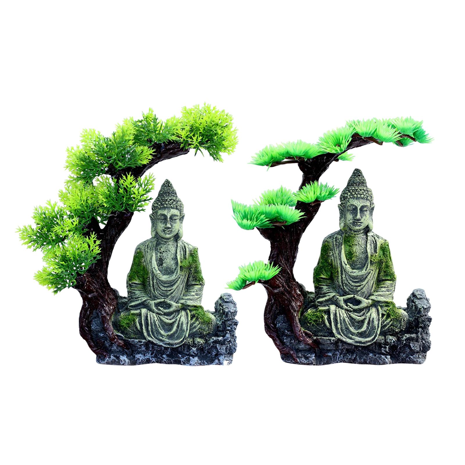 รูปปั้นพระพุทธรูป ของตกแต่งตู้ - Aquarium Decor บทวิจารณ์และราคา